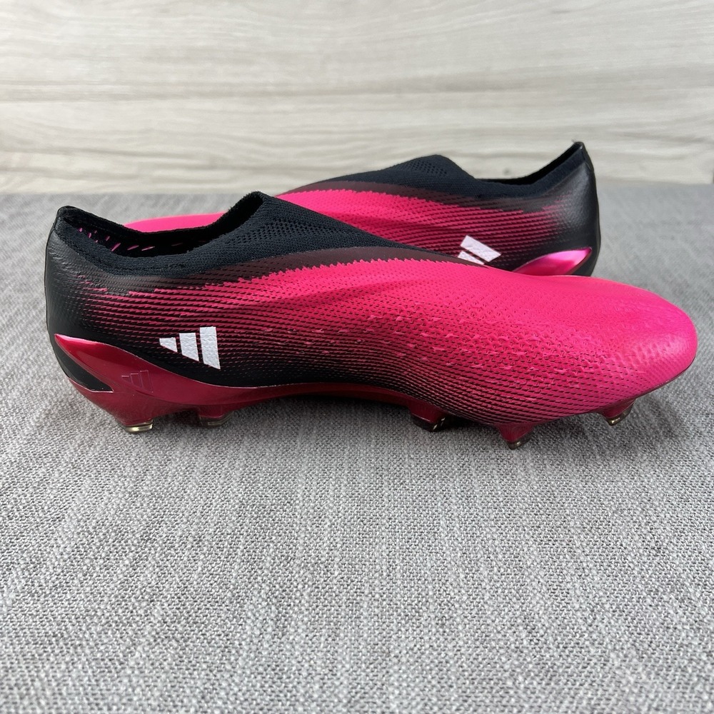 Adidas X Speedportal + FG Black Pink Soccer Cleats GZ5126 Men's 6 / Women's 7 - Picture 6 of 13